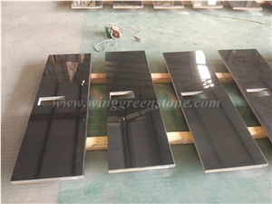 Shanxi Black Polished Granite Countertop, Winggreen Manufacturer