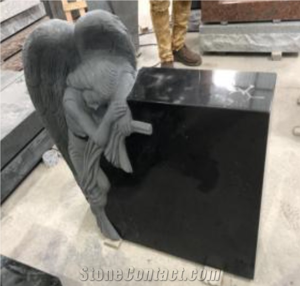 Tomb Stone Indian Black High Quality Quarry (Own Factory)