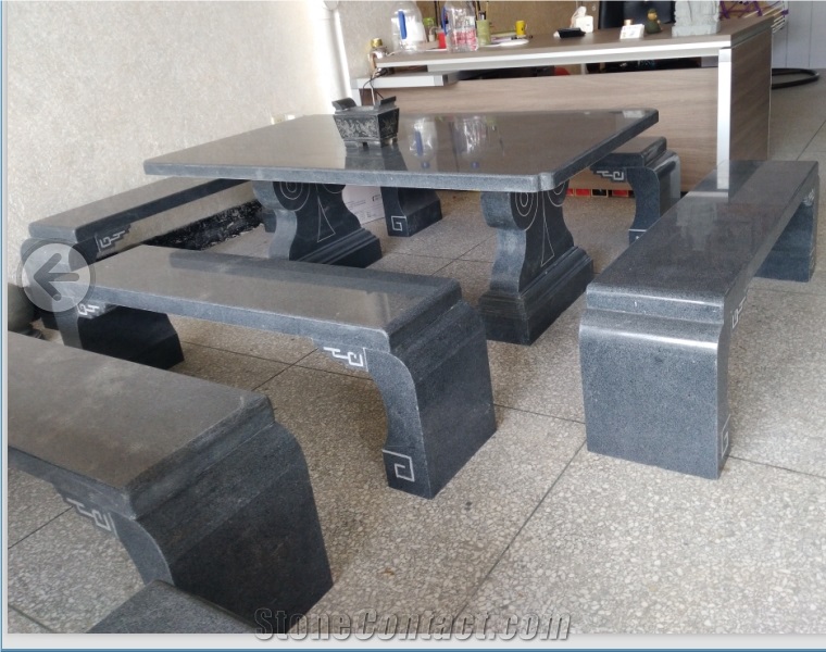 G603 G682 G654 Chinese Granites Tables Sets,Polished Table and Benches