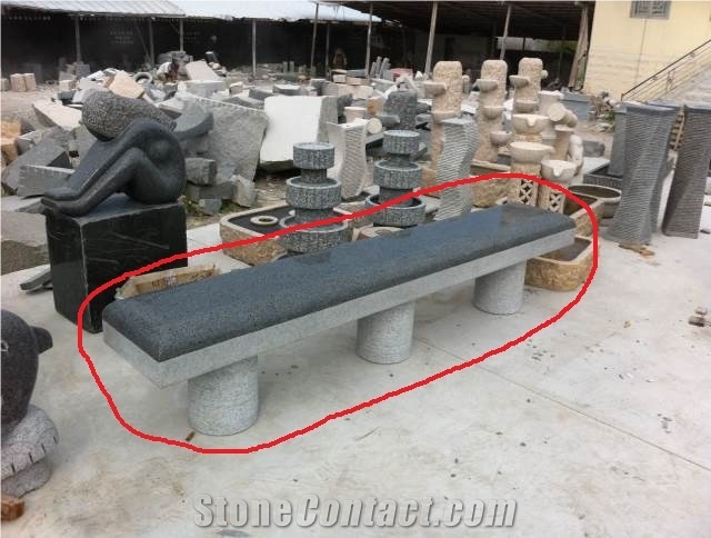 G654 G603 Granites Polished Long Benches, Granites Long Bench Sofa