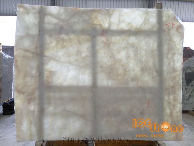 China Crystal White Onyx,Translucence,Tv Background ,Nice Decorated