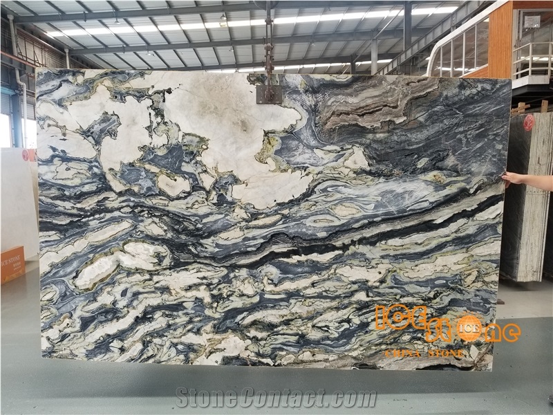 Chinese Fancy Green Twilight Marble Slabs Polished