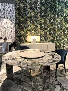 Ice Connect Marble Slabs, Wall Covering Tiles,China Green Color Floor