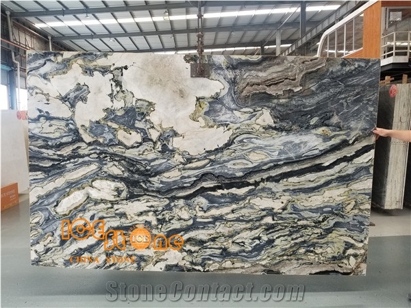 Twilight Marble Slabs and Tiles China Green Stone Bookmatch for Wall