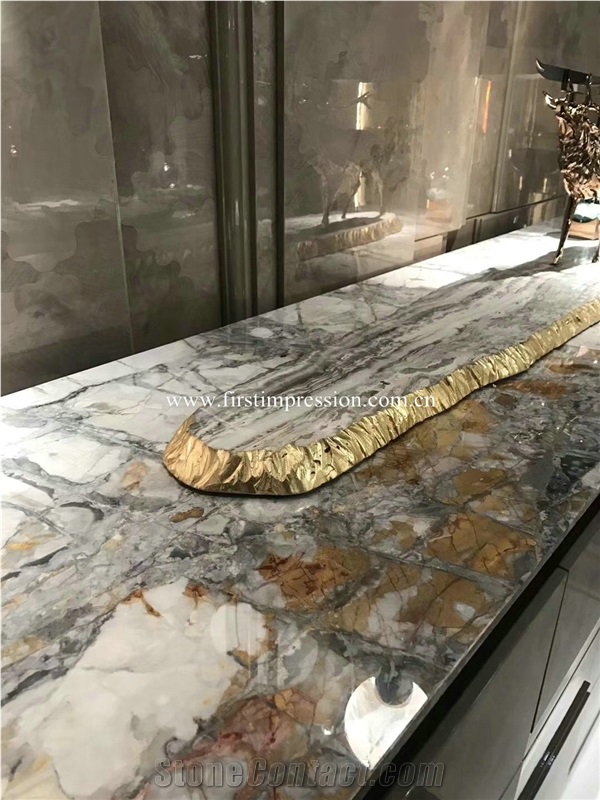 Hot Snow White Marble Tabletops/White Marble Reception Counter
