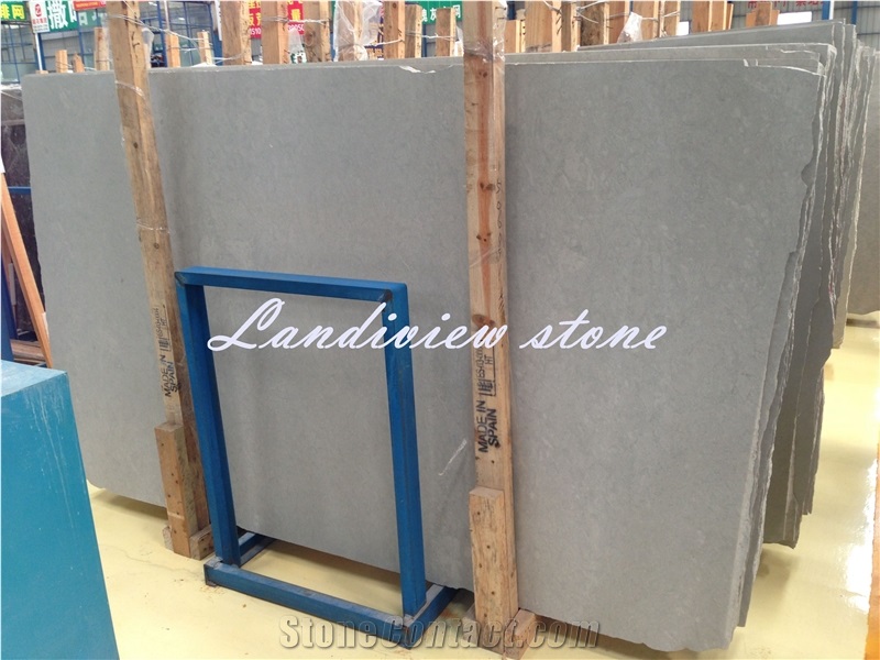 Piedra Bateig Azul Limestone Tiles & Slabs, Grey Polished Limestone