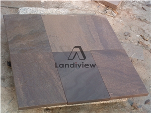 Sandstone Floor Covering Brown Stone Jumbo Pattern Ashlar Pattern