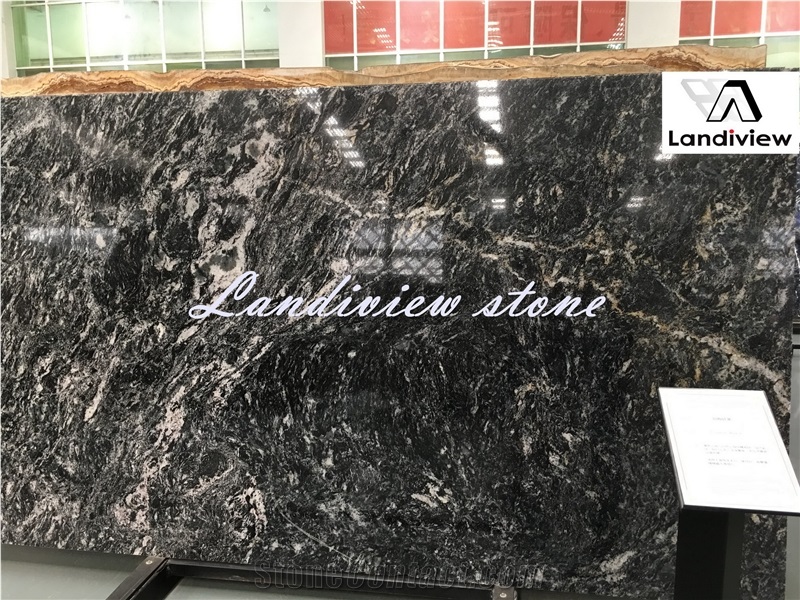 Top Grade Polished Cosmic Black Granite for Wall Tile