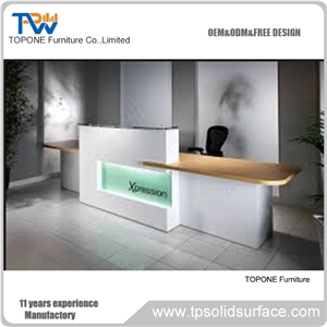 4 Person Design Marble Top Reception Desk