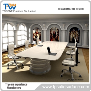 Approved Man-Made Stone Custom Size Available Conference Table