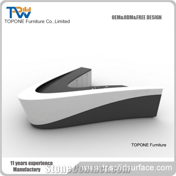Artificial Stone Customized Reception Counter/Hotel Reception Desk