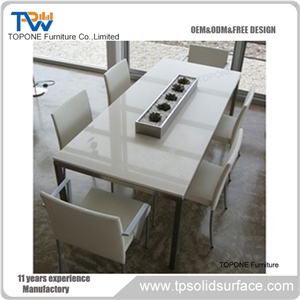 Corian Solid Surface Dinner Table/Restaurant Table/Fast Food Table