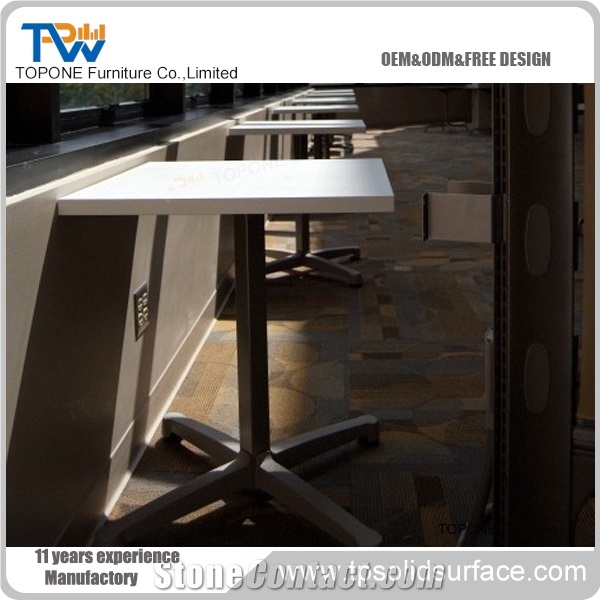 Dinner Table Furniture Solid Marble Surface Dining Table