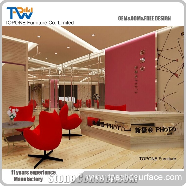 High End Freestanding Reception Counter for Office