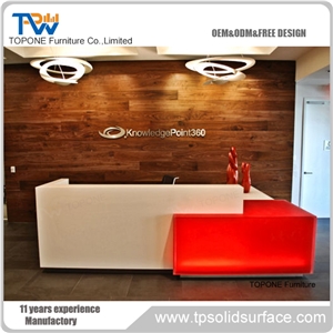 Led Furniture Front Table Reception Desk