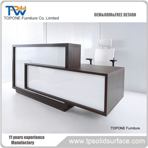 Newest Style Corian Reception Counter Front Desk