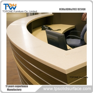 Quality Illuminated Reception Counter Design for Hotel or Office