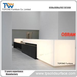 Solid Surface Reception Desk for Tv Station