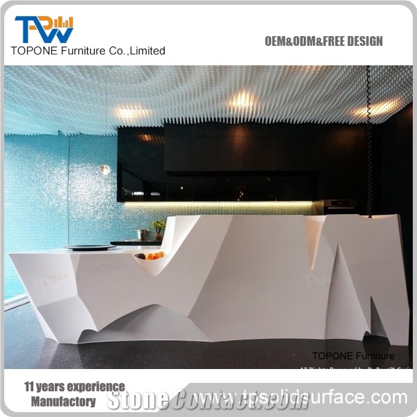 World Fashion Design Curved Reception Desk From China Stonecontact Com