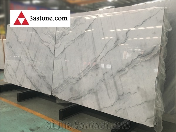 Polished Bruce Grey Marble Slabs Decorative Background Wall Tiles