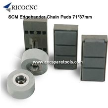 71x37mm Scm Edgebander Chain Pads Conveyance Track Pads for Scm