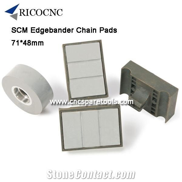71x48mm Scm Edgebander Track Pads Edgebanding Machine Chain Pads