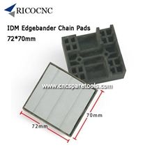 72x70mm Idm Edgebander Track Pads Cnc Chain Pads for Edgebanding