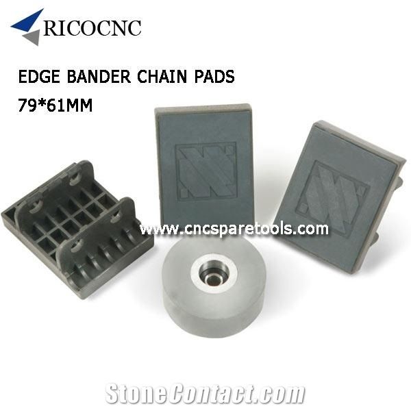 79x61mm Biesse Chain Pads Track Pads for Edgebanding Machine