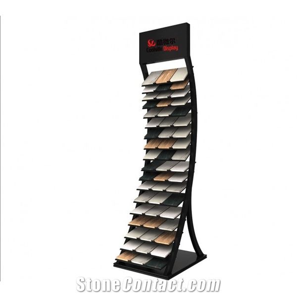 Stone Displays Tower Natural Stone Sample Rack Stand