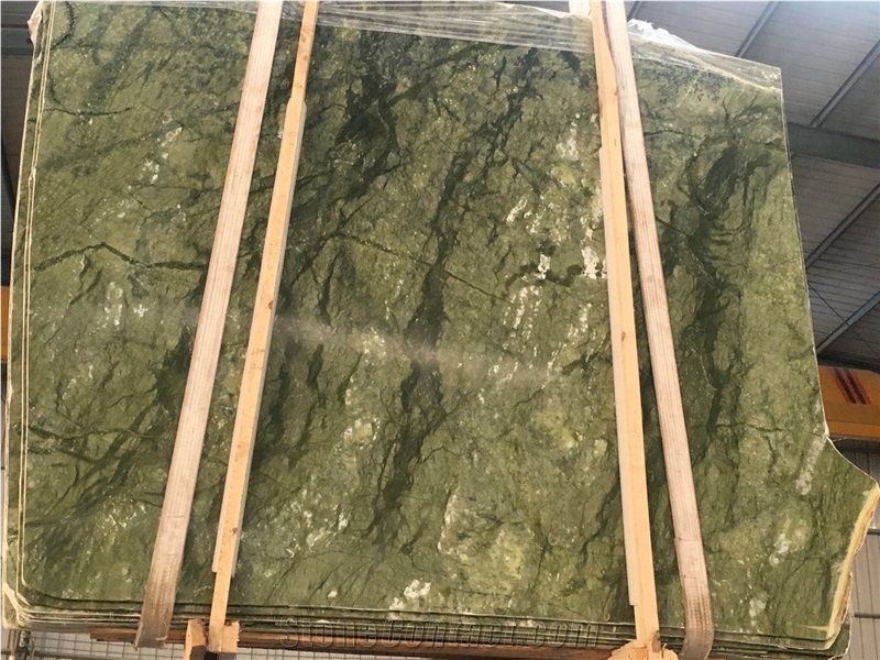 Dandong Verde Ming Green Marble Slab