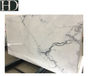 Italian Lincoln White Marble Polished Slabs for Wall and Floor