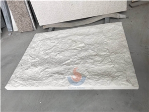 Limra White Limestone Split Face Mushroom Stone,Wall Cladding,Panel