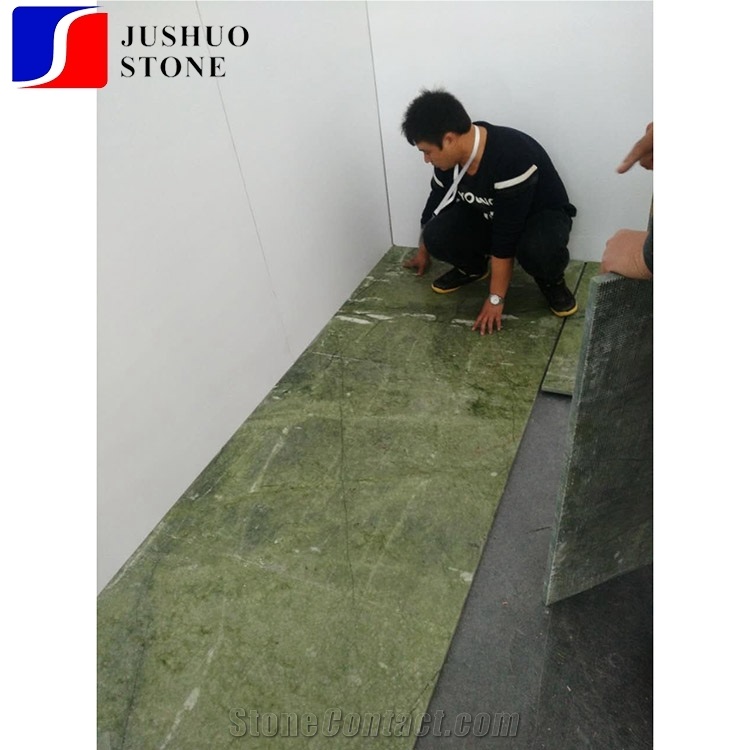 Apple/Dandong Green Marble Construction Stone for Inner Decoration