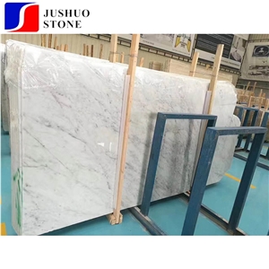 Bianco Carrara Unito a Grade Marble Slab for Floor Wall Covering Tiles