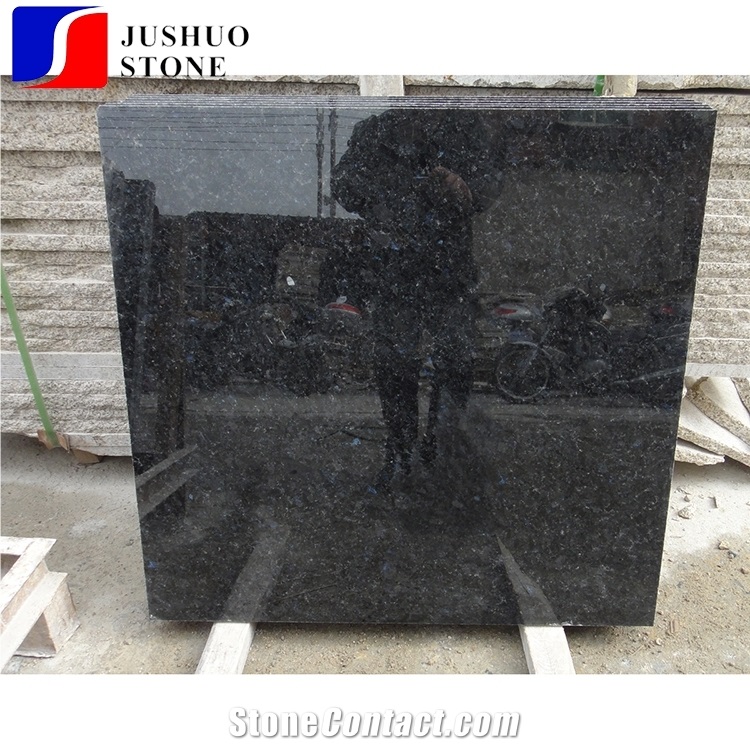 Blue in the Night Granite Tile,Angola Black Stone for Luxary Hotels