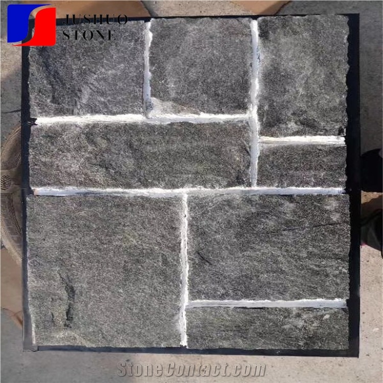 Cheap Z Shape Black Cultural Stone Exterior Wall Cladding Slate