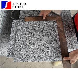 China Cheap Granite Lang Hua White Granite Spray White Customized Tile