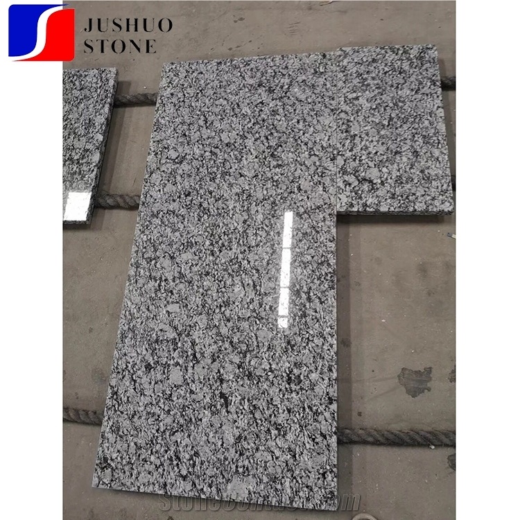 China Polished Spray White Granite with Cheap Price and Good Quality Kitchen Countertop