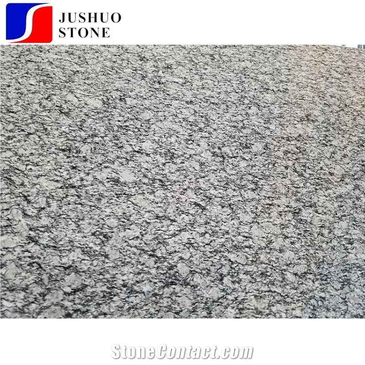 China Popular Cheap Spray/Seawave White Granite Polished Tiles Slabs