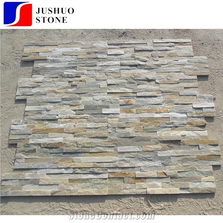 China Split Face Slate Stacked Stone,Multicolor Culture Stone Walling