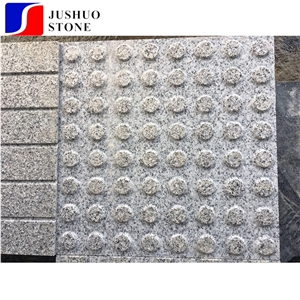 Garden Stepping Pavements China G654 Granite Blind Pavers Cube Stone