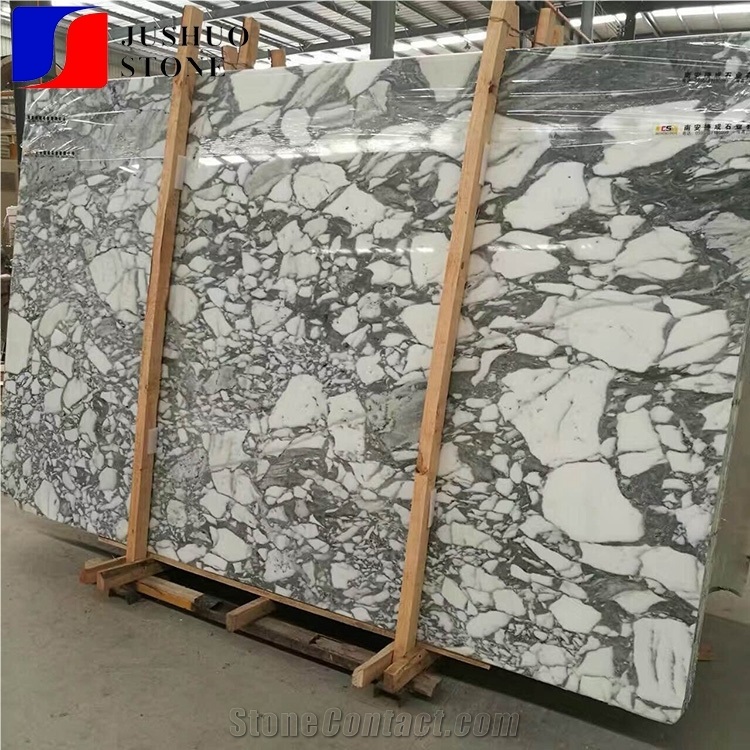 Polished Arabescato Corchia/Carrara Big Flower Marble Slabs Tile Usage