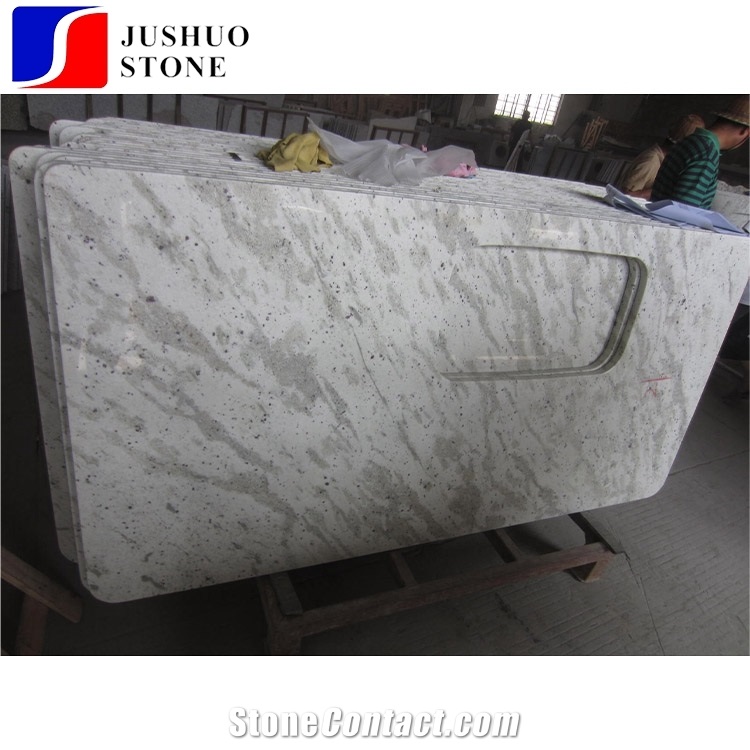 River White Granite Countertop with Indian Price for Kitchen Islandtop