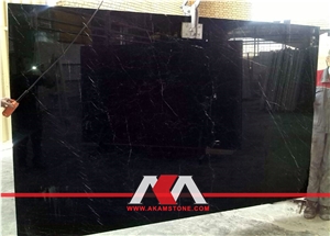 Pietra Black Marble Slab and Tiles