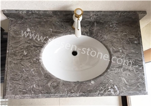Bawang Hua/Overlord Flowers Marble Stone Bathroom Vanity Tops/Bath Top