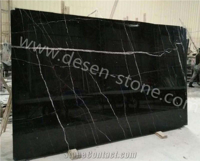 China Marquina/Nero Marquina Marble Stone Slabs&Tiles Jumbo Patterns