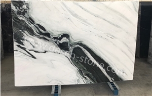 Chinese Landscape Painting/White Panda Marble Stone Slabs&Tiles Cover