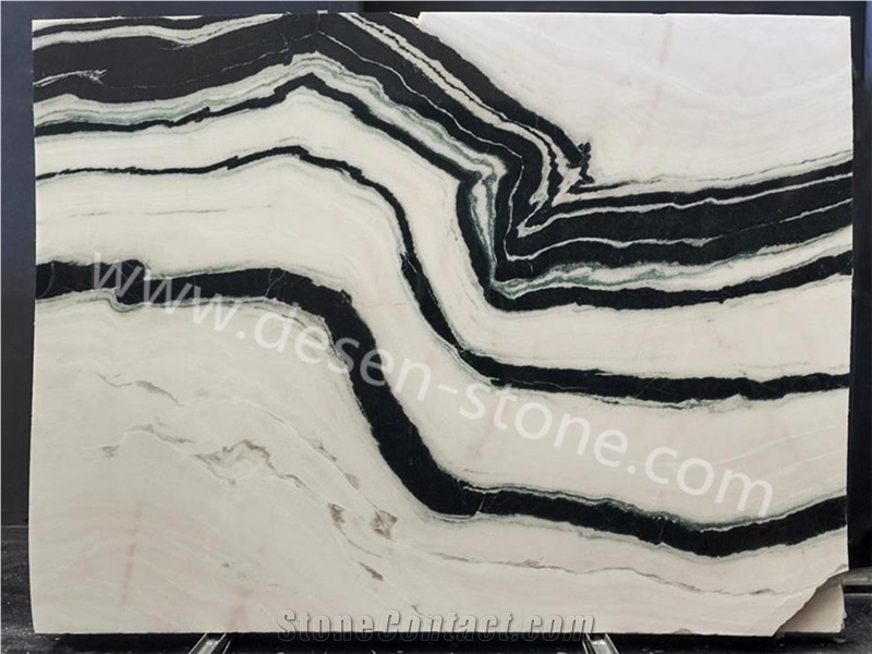 Chinese Landscape Painting/White Panda Marble Stone Slabs&Tiles Jumbo