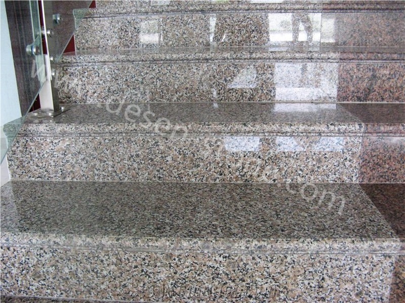 G561 Crabapple/Begonia Red Granite Stone Steps/Stairs Riser/Stepping