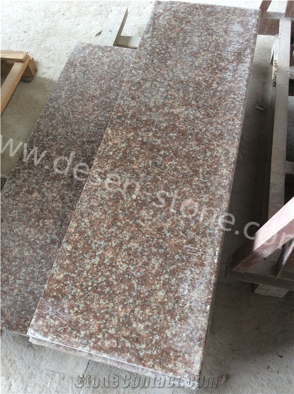 G687 Peach Red Granite Stone Steps/Stairs Riser/Stepping/Staircases